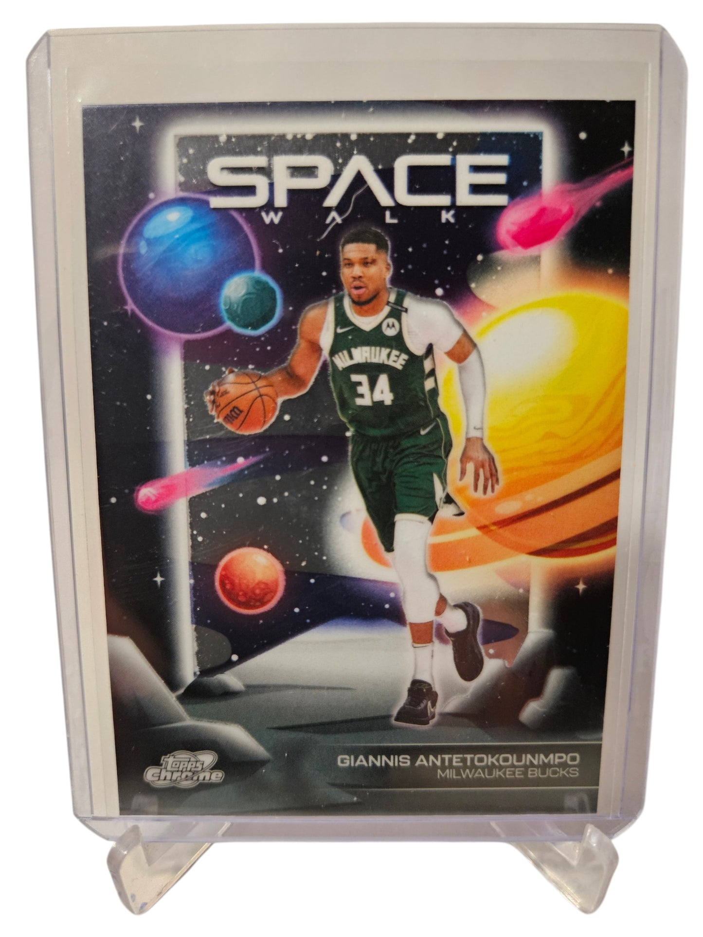 2026 Topps Cosmic #SW-2 Giannis Antetokounmpo Space Walk
