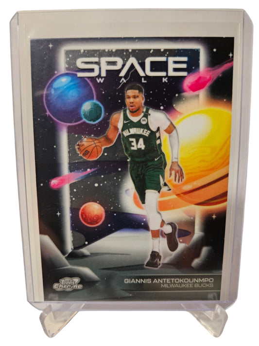 2026 Topps Cosmic #SW-2 Giannis Antetokounmpo Space Walk