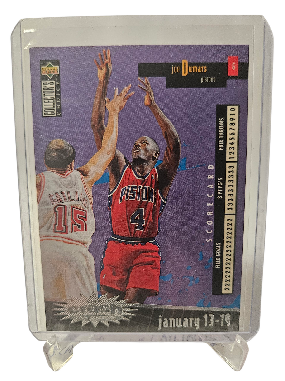 1996 Upper Deck #C8 Joe Dumars You Crash The Game