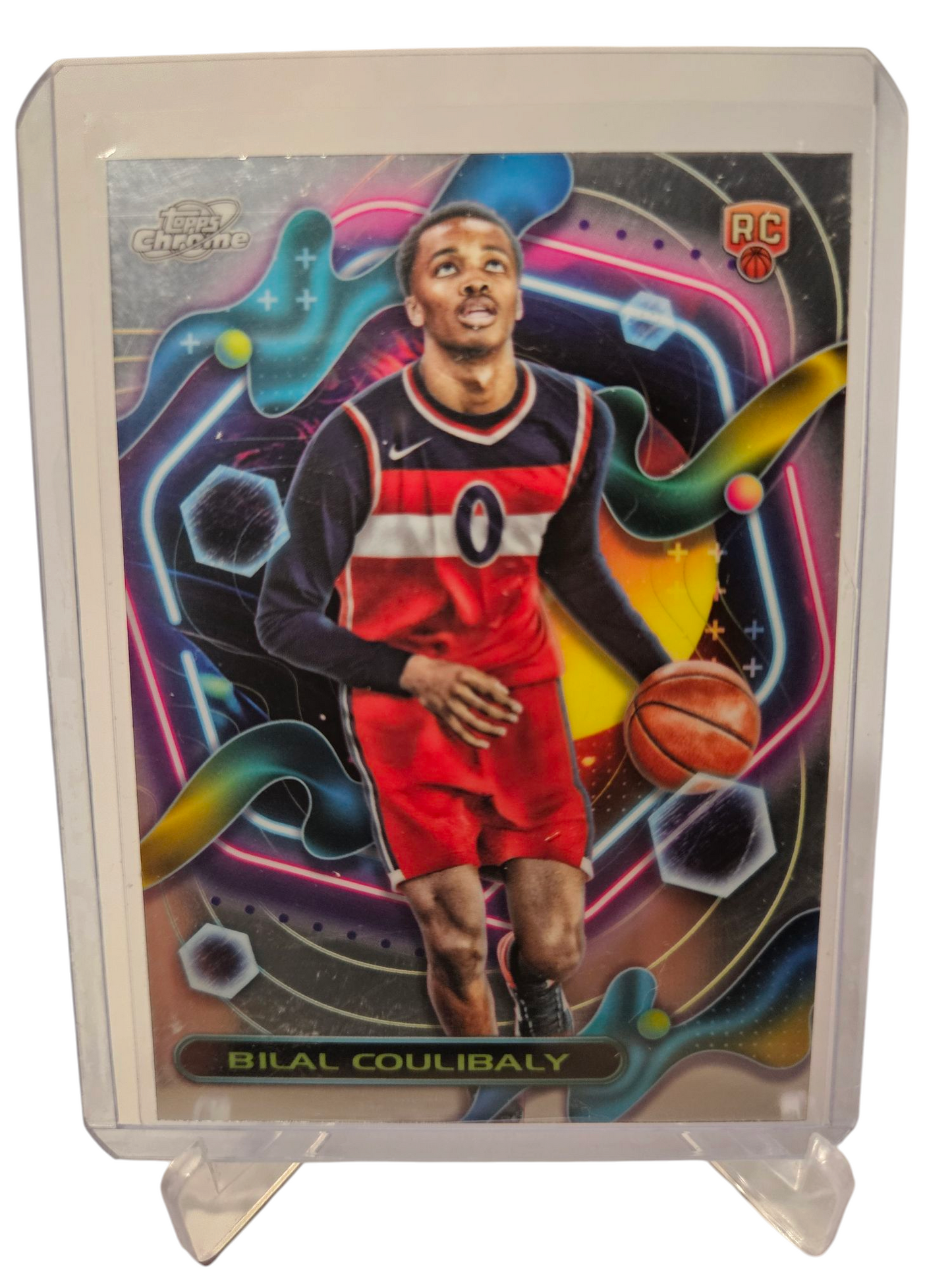 2023-24 Topps Chrome Cosmic #157 Bilal Coulibaly Rookie Card