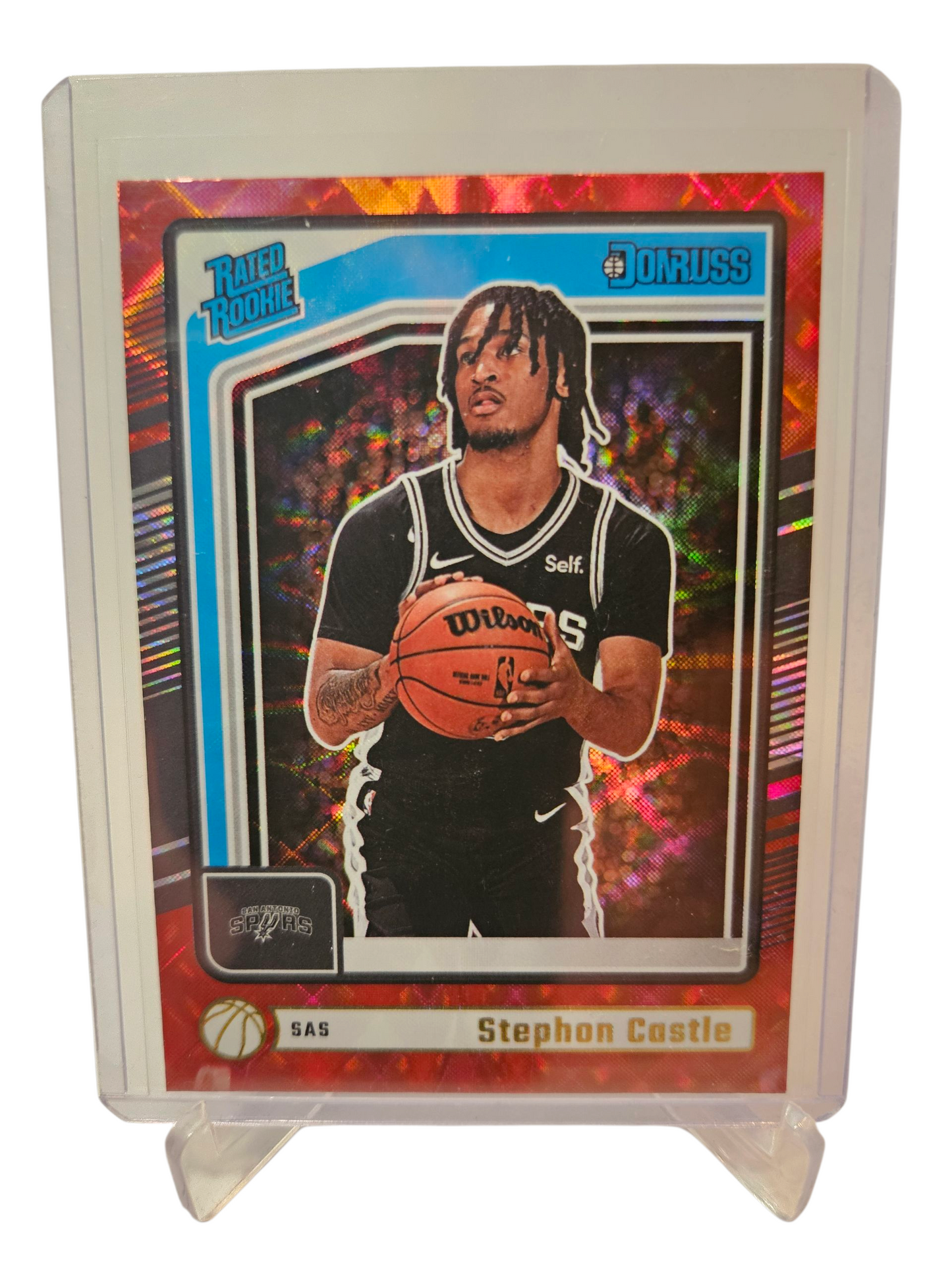 2024-25 Panini Donrusd #244 Stephon Castle Rated Rookie Red