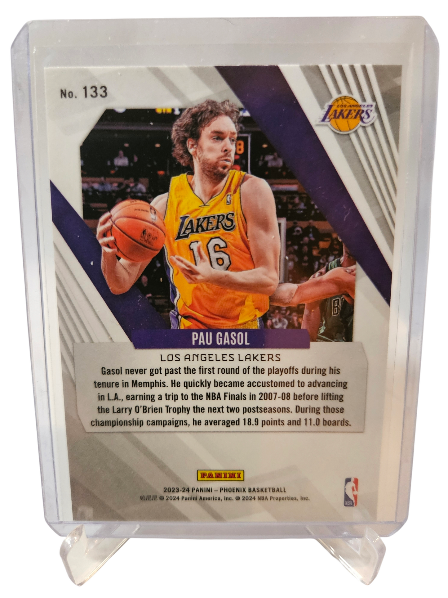 2023-24 Panini Phoenix International #133 Pau Gasol Scope