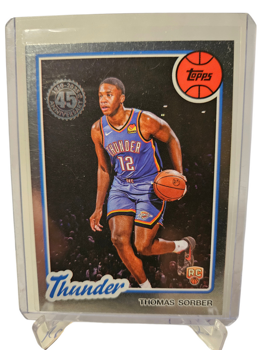2025 Topps #80BK-61 Thomas Sorber Rookie Card 45th Anniversary