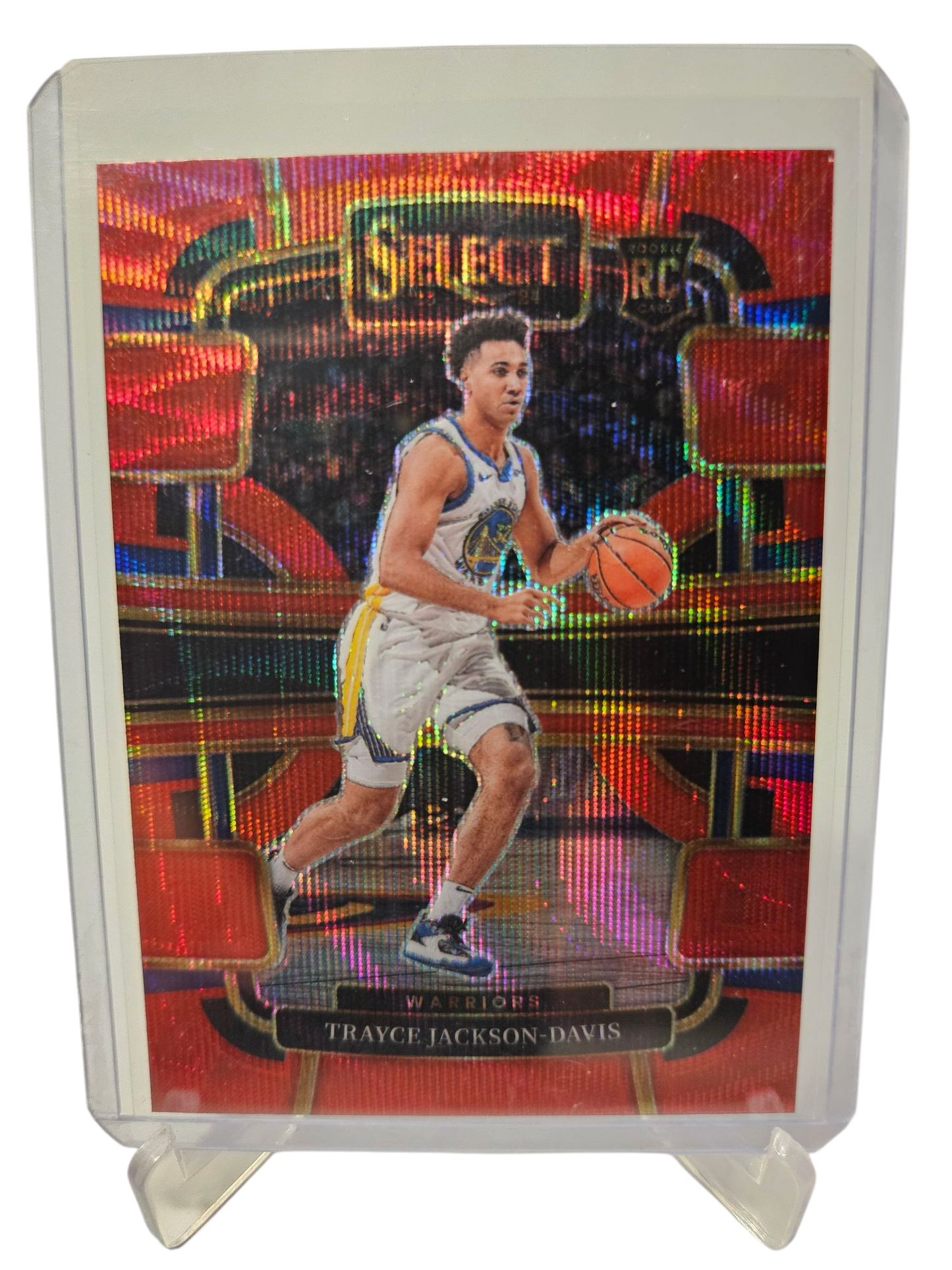 2023-24 Panini Select #84 Trayce Jackson-Davis Rookie Card Red Wave Prizm