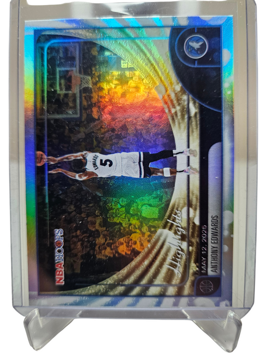 2025-26 Topps Hoops #270 Anthony Edwards Highlights