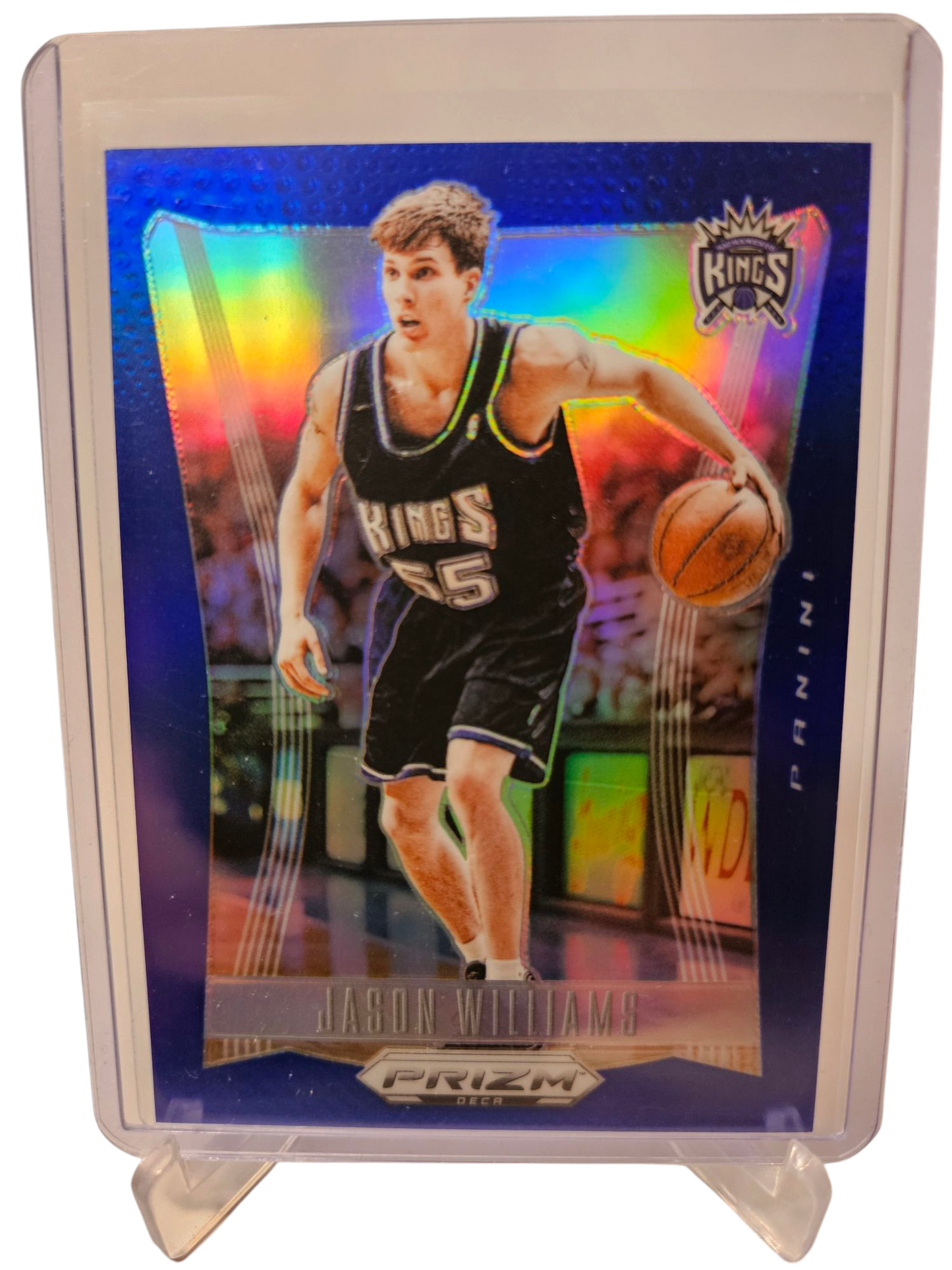 2023-24 Panini Prizm Deca #178 Jason Williams (White Chocolate) Blue Prizm 001/149