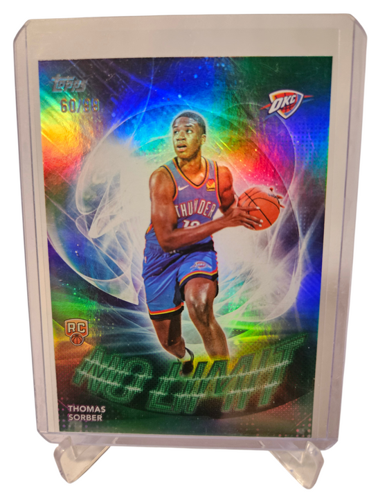 2025 Topps #NL-15 Thomas Sorber Rookie Card No Limit Green Holo 60/99