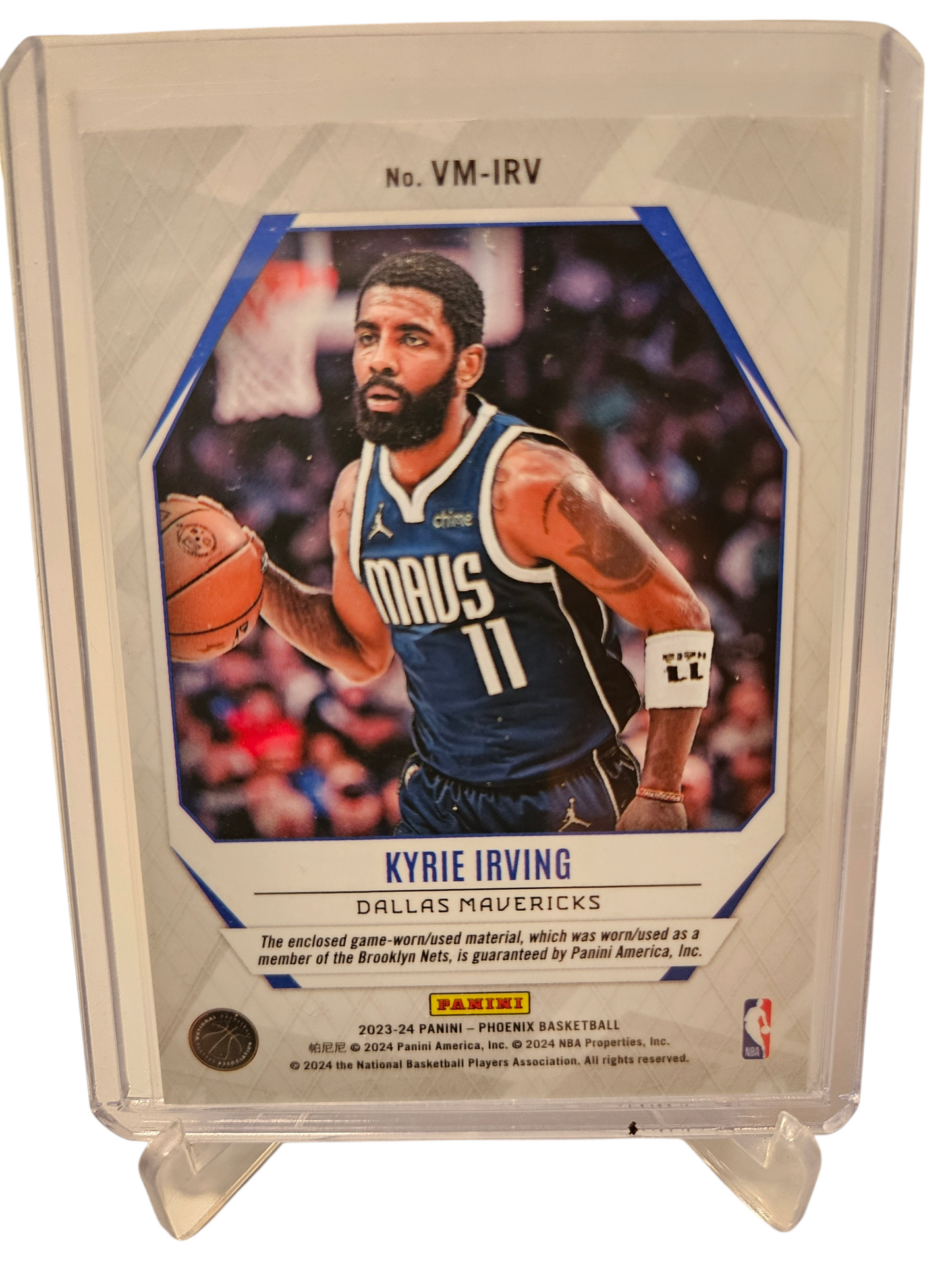 2023-24 Panini Phoenix #VM-IRV Kyrie Irving Silver Game Worn Patch