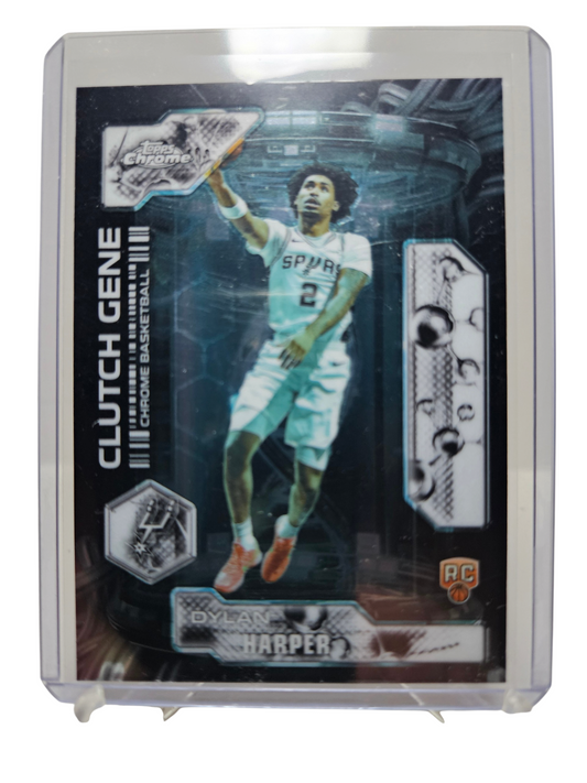 2025-26 Topps Chrome Class #CG-12 Dylan Harper Rookie Card Clutch Gene