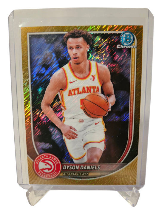 2025 Topps Bowman Chrome #BCV-166 Dyson Daniels Gold Etch Refractor 25/50