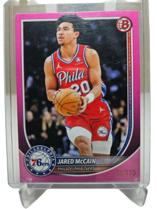 2025-26 Topps Bowman #65 Jared McCain Pink 153/175
