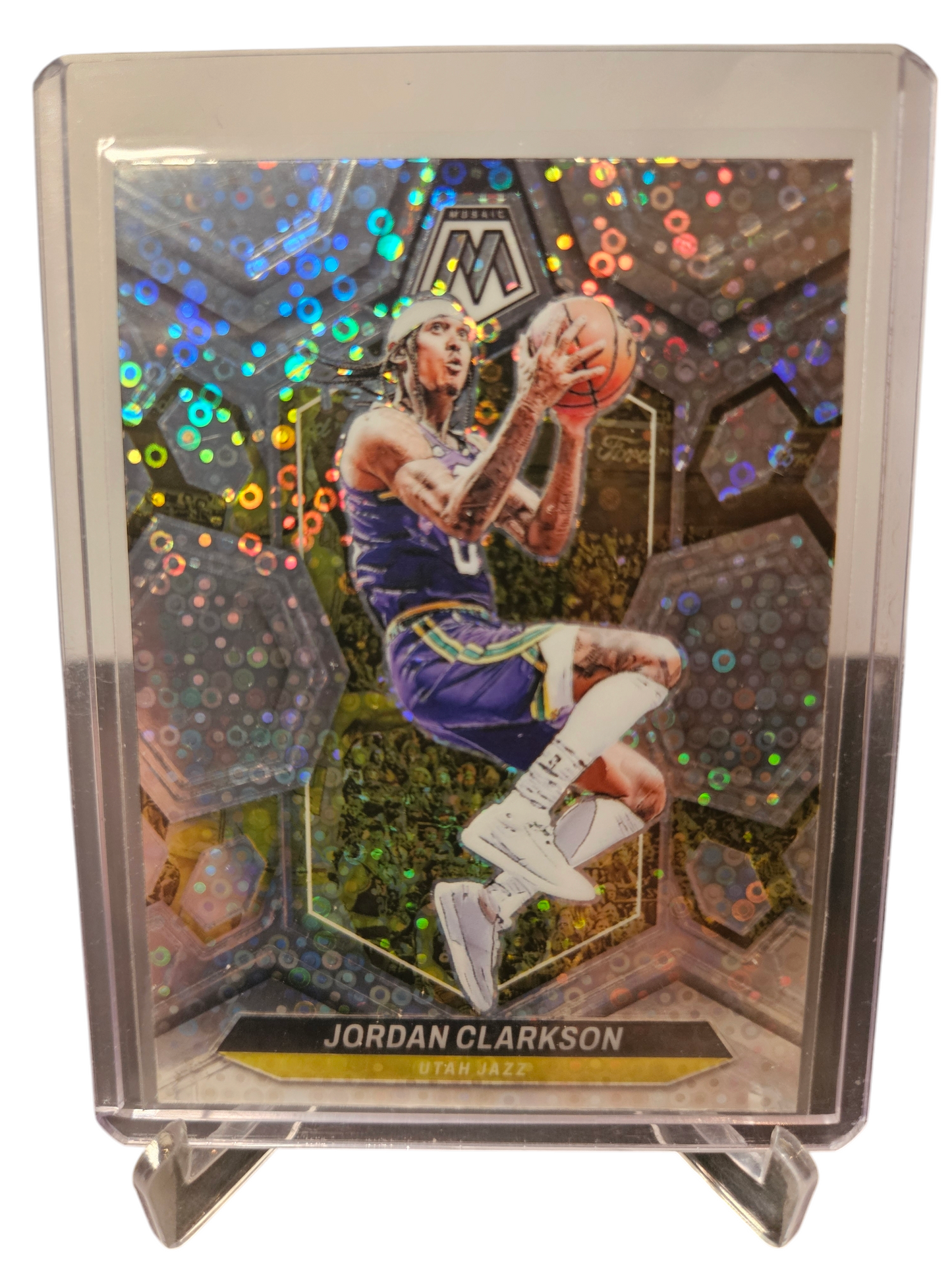 2023-24 Panini Mosaic #42 Jordan Clarkson Fastbreak Prizm