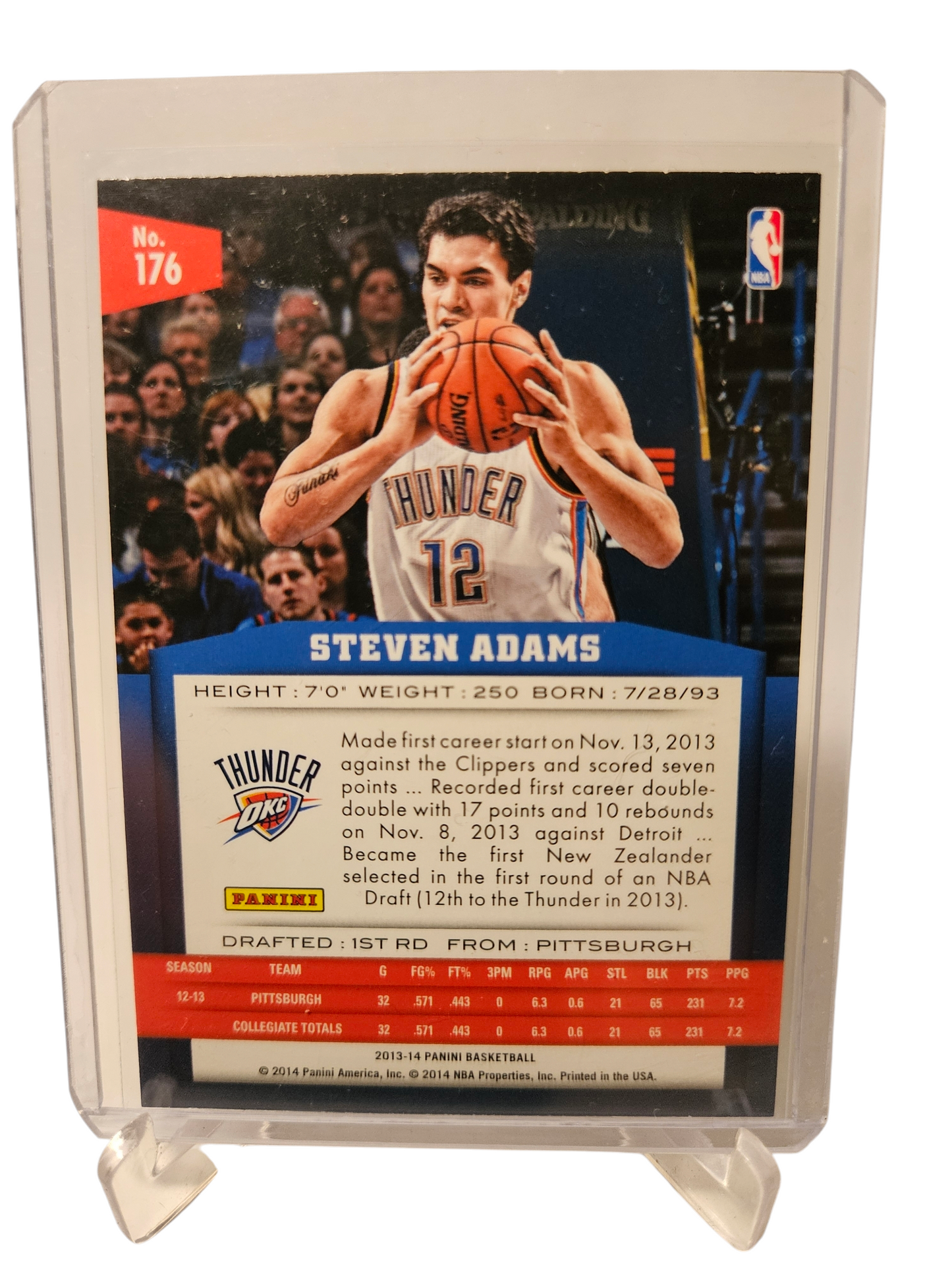 2013-14 Panini #176 Steven Adams Rookie Card