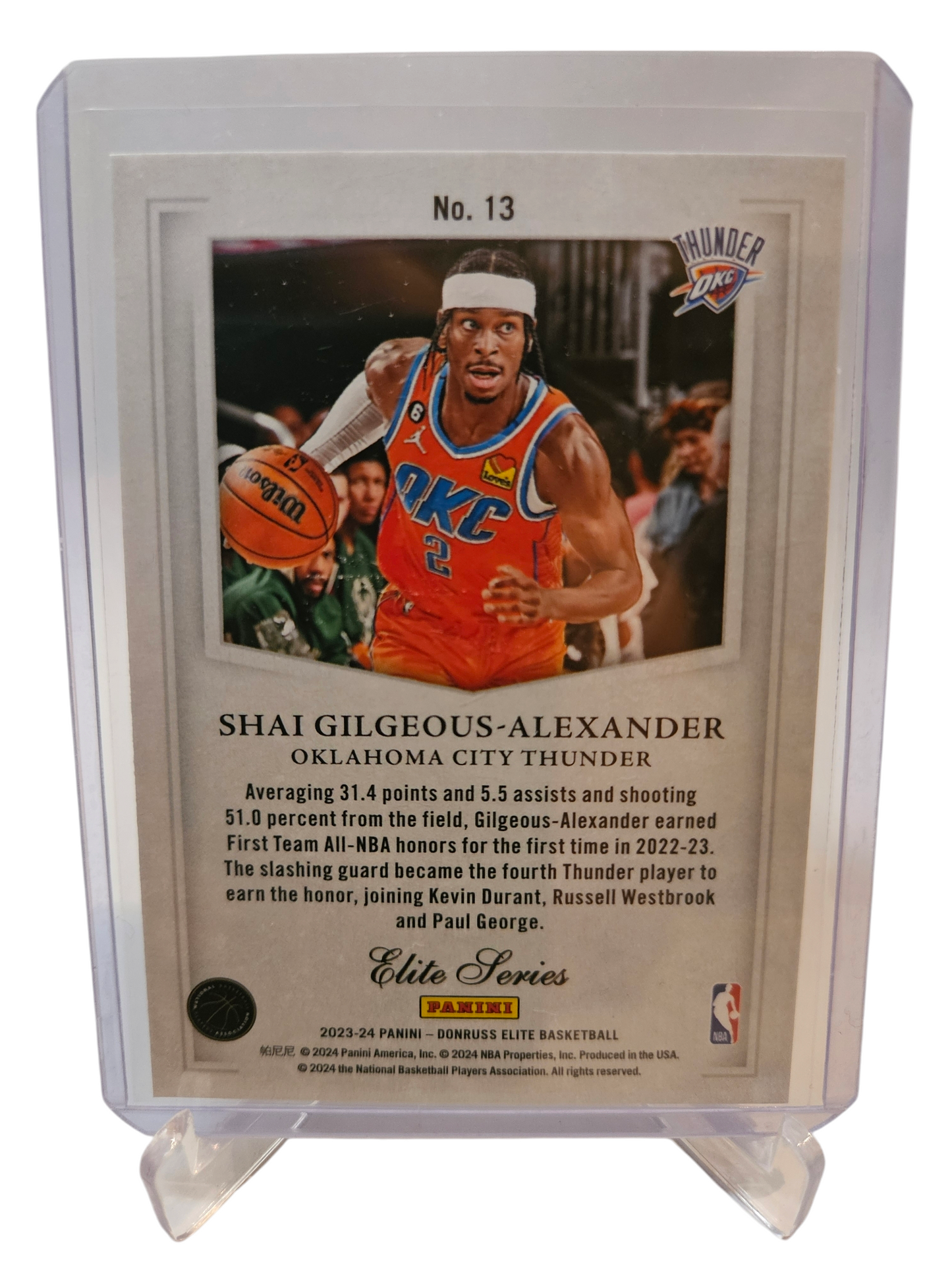 2023-24 Panini Donruss Elite #13 Shai Gilgeous-Alexander Elite Series