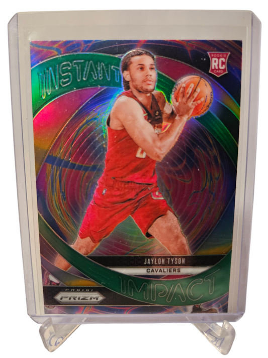 2024-25 Panini Prizm #9 Jaylon Tyson Rookie Card Instant Impact Silver Prizm