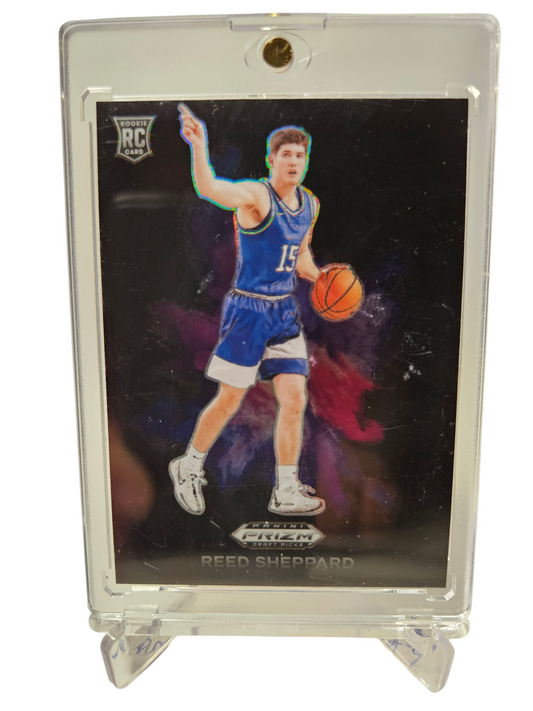 2024-25 Panini Prizm Draft Picks #3 Reed Sheppard Rookie Card Black Colorblast SSP
