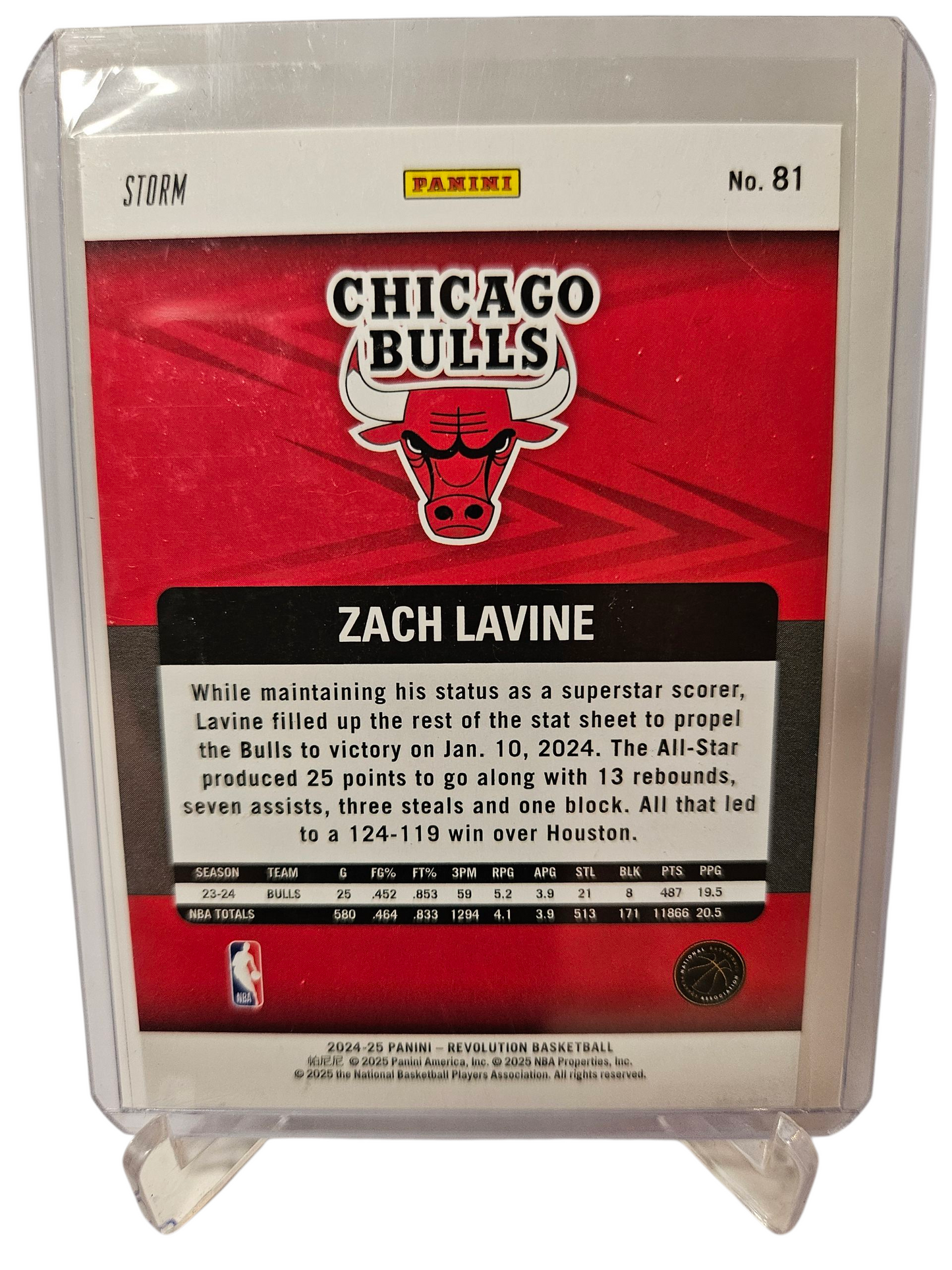 2024-25 Panini Revolution #81 Zach Lavine Storm