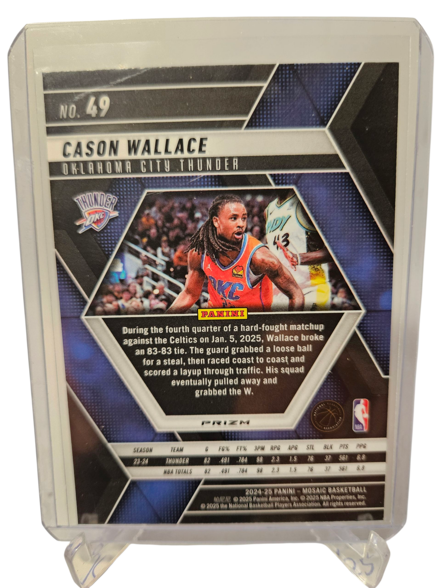 2024-25 Panini Mosaic #49 Cason Wallace