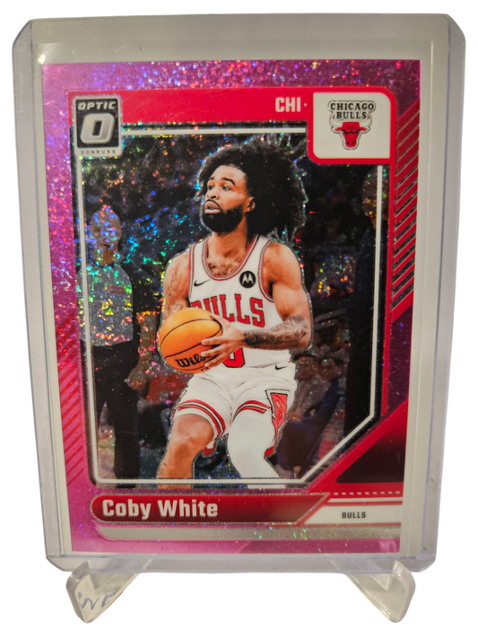 2024-25 Panini Donruss Optic #76 Coby White Pink Glitter 248/275
