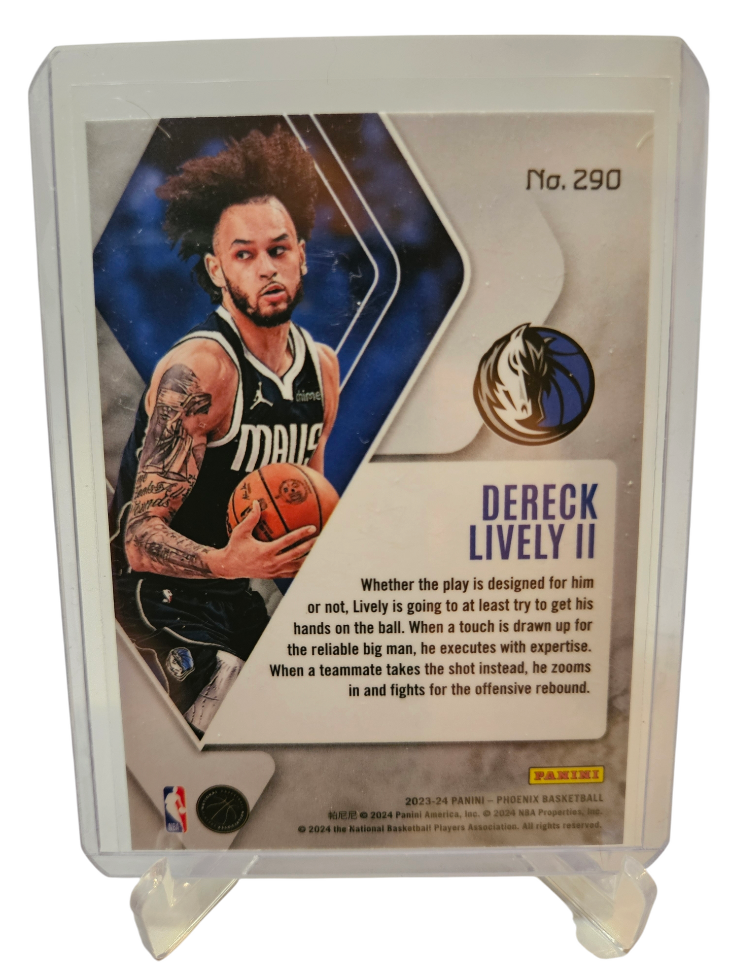 2023-24 Panini Phoenix #290 Dereck Lively II Rookie Card