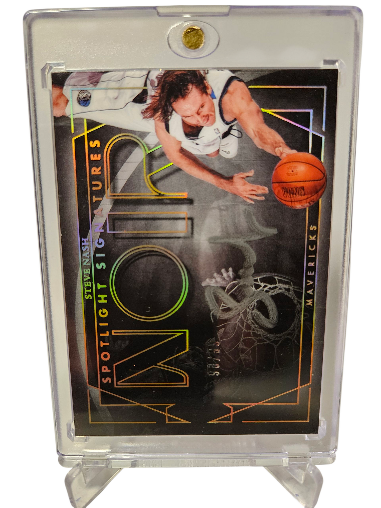 2024-25 Panani Noir #SSH- SNS Steve Nash Spotlight Signatures On Card Autograph 98/99