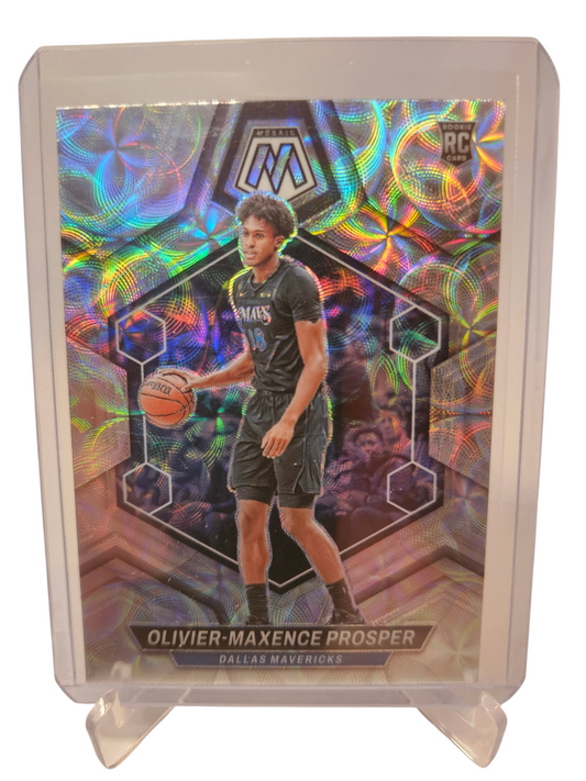 2023-24 Panini Mosaic International #212 Oliver-Maxence Prosper Rookie Card Silver Scope Prizm