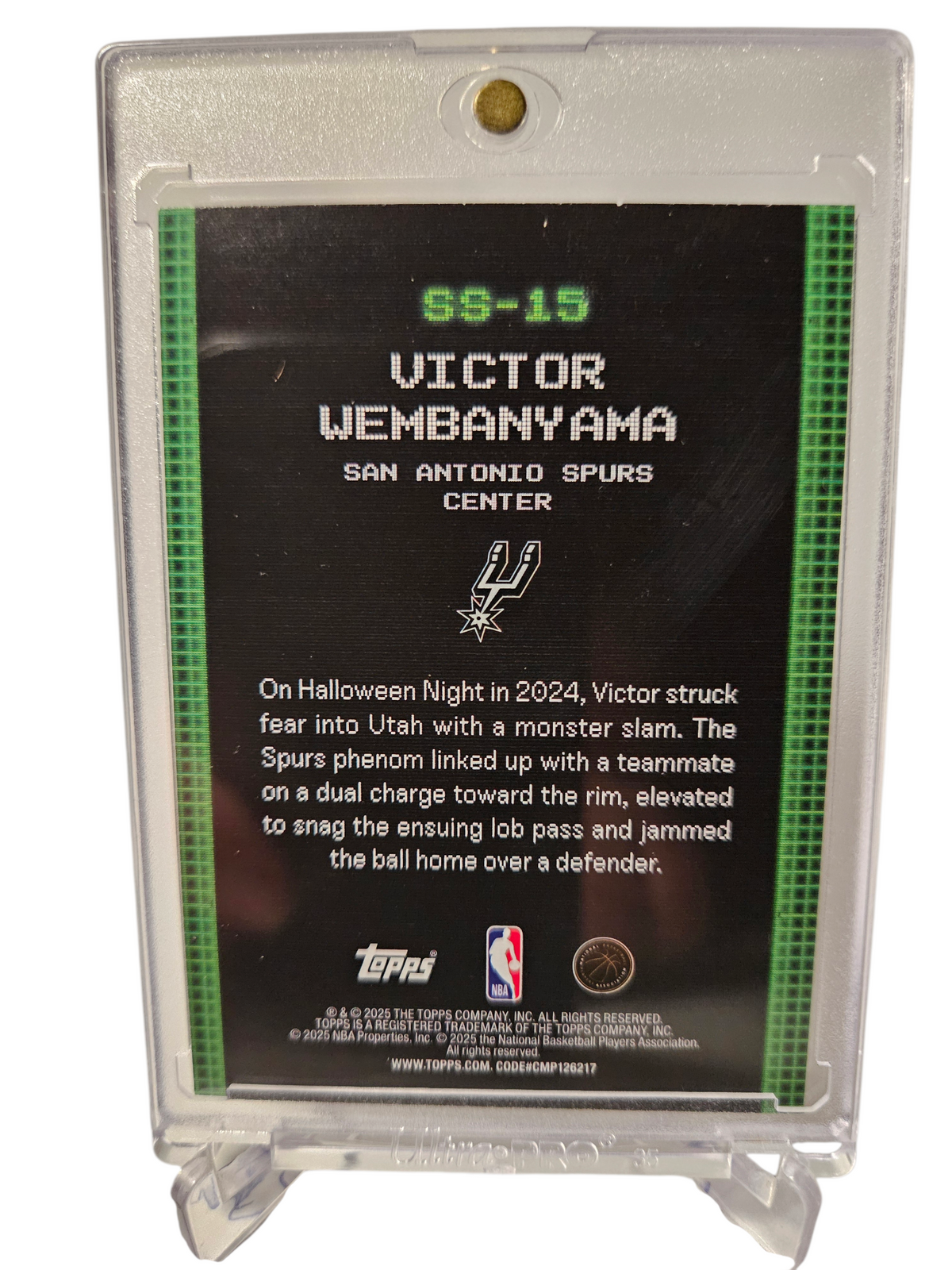 2025 Topps #SS-15 Victor Wembanyama Scan and Slam Holo