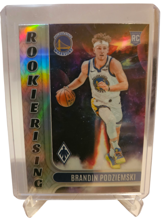 2023-24 Panini Phoenix #25 Brandin Podziemski Rookie Rising Silver Holo