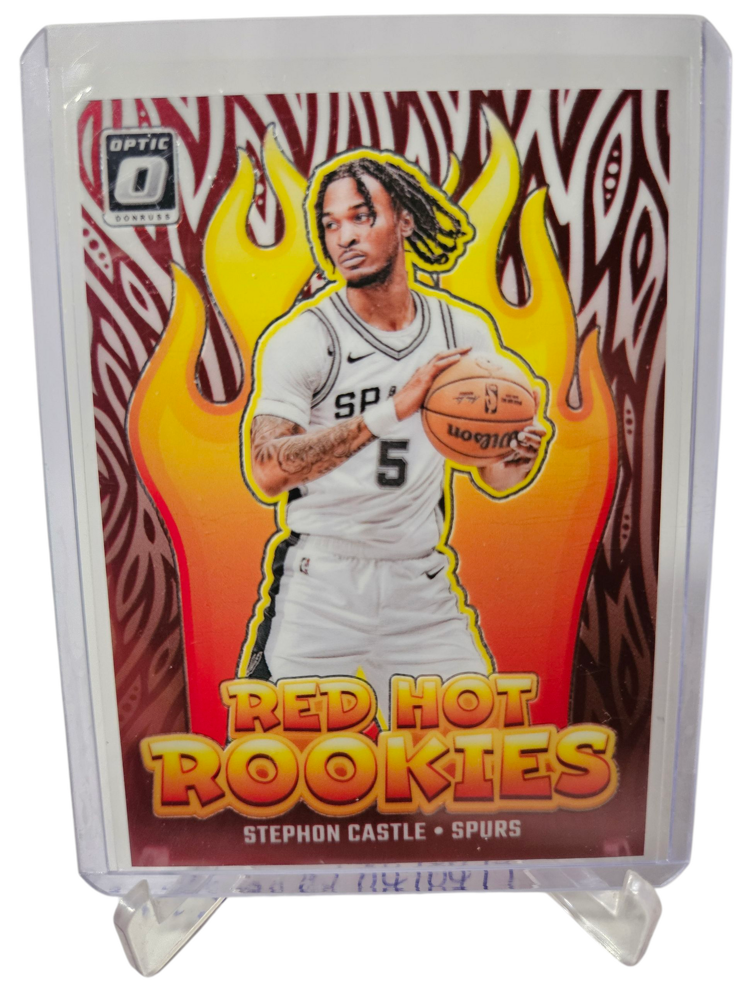2024-25 Panini Donruss Optic #13 Stephon Castle Red Hot Rookies