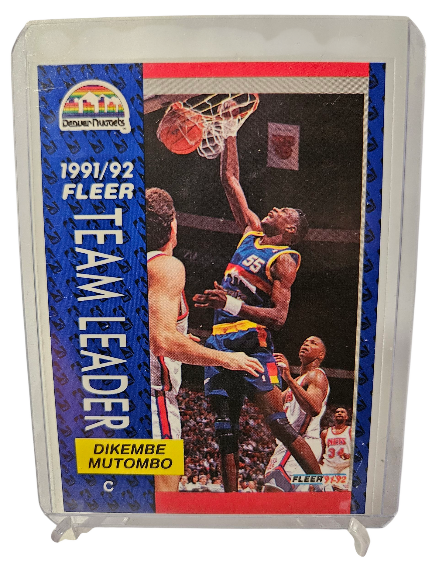 1991-92 Fleer #378 Dikembe Mutombo Team Leader