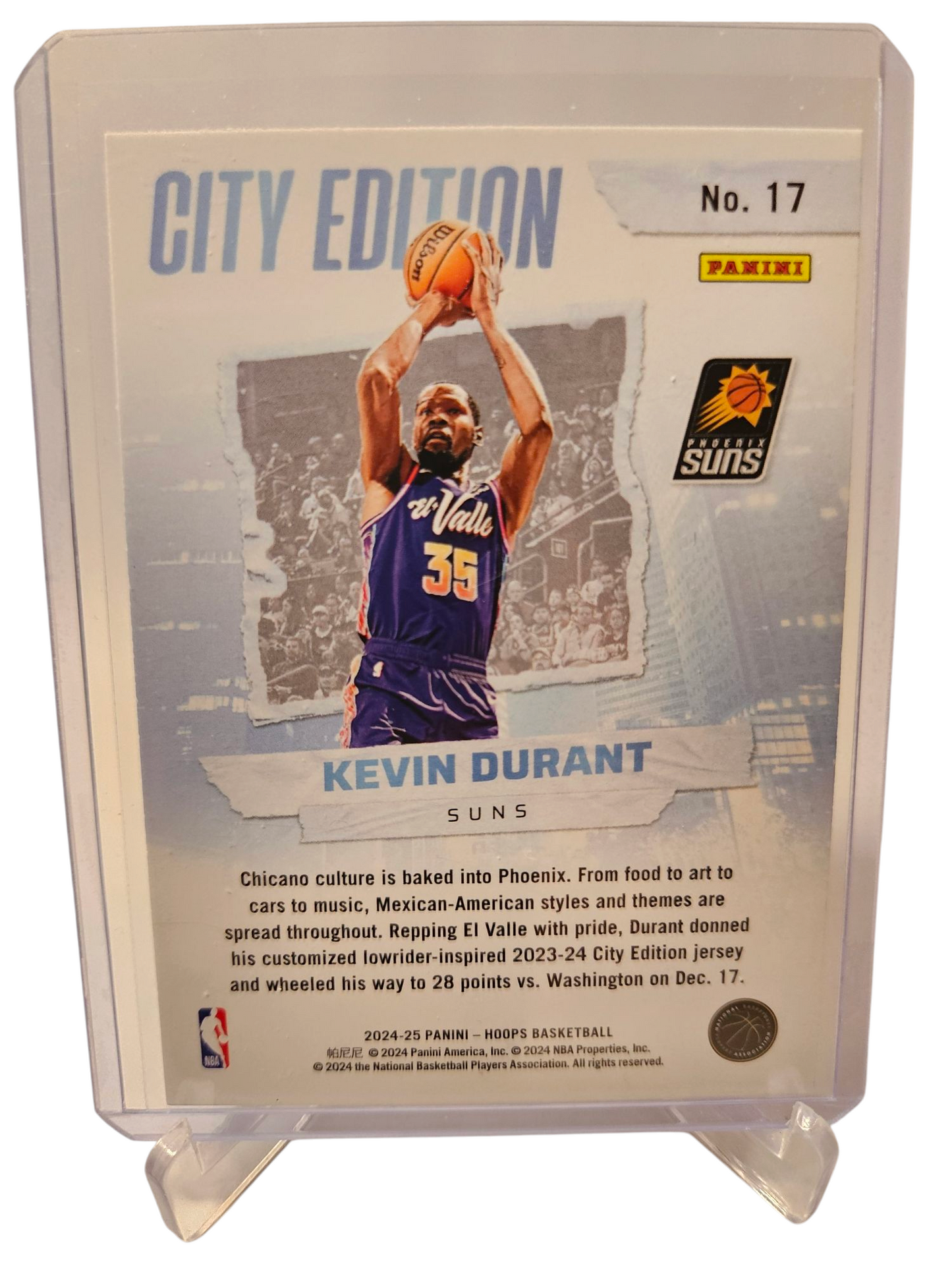 2024-25 Panini Hoops #17 Kevin Durant City Edition Holo