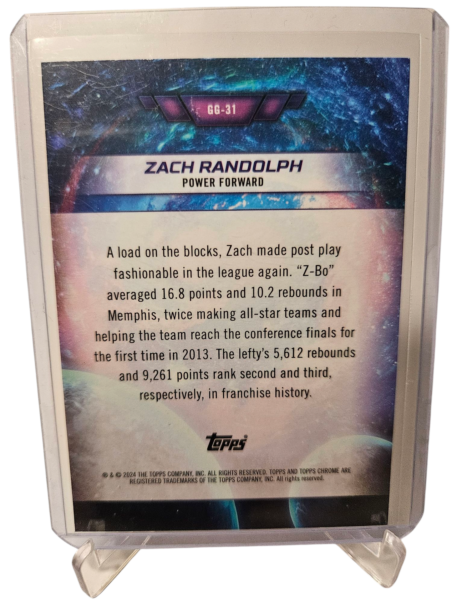 2023-24 Topps Chrome #GG-31 Zach Randolph Galaxy Greats