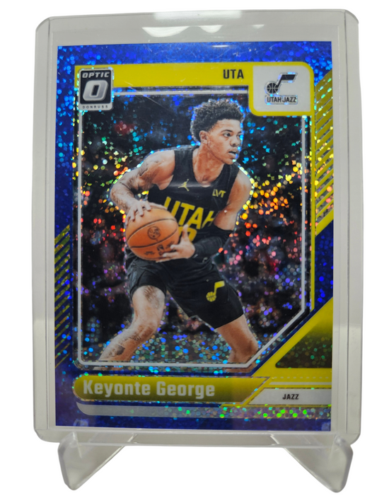 2024-25 Panini Donruss Optic (Sparkle Pack) #174 Keyonte George Blue Sparkle Prizm 023/180