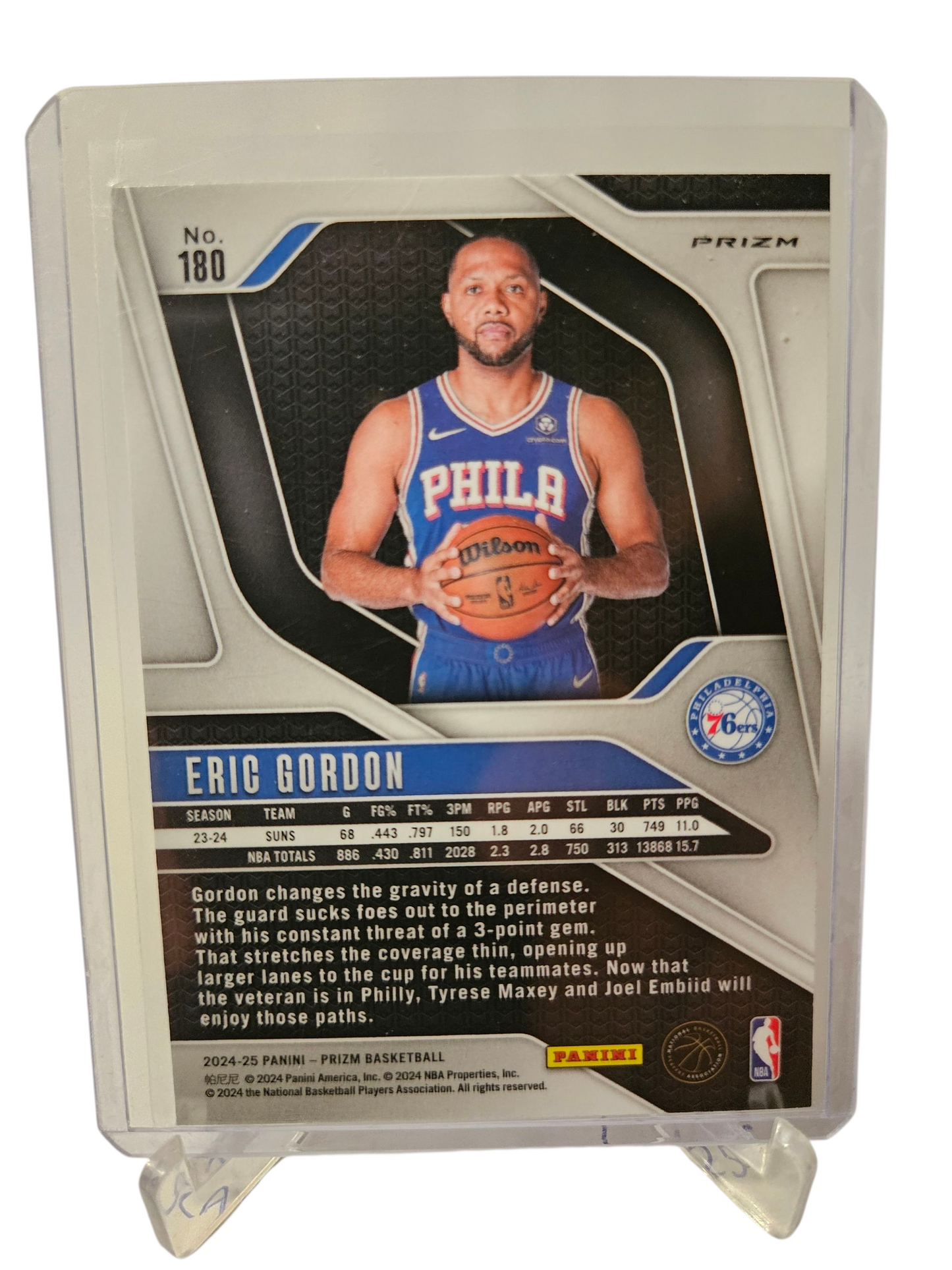 2024-25 Panini Prizm #180 Eric Gordon Green Prizm