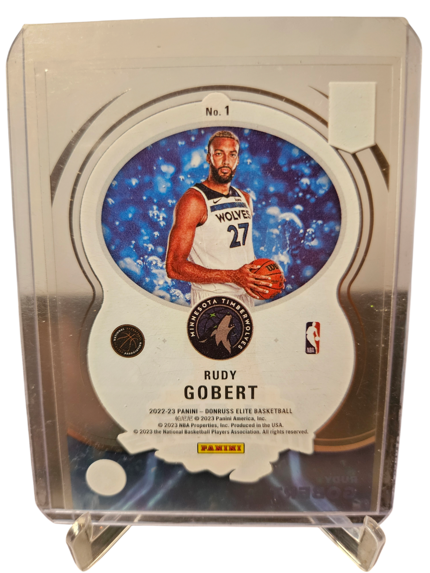 2022-23 Panini Donruss Elite #1 Rudy Gobert Glass Masters