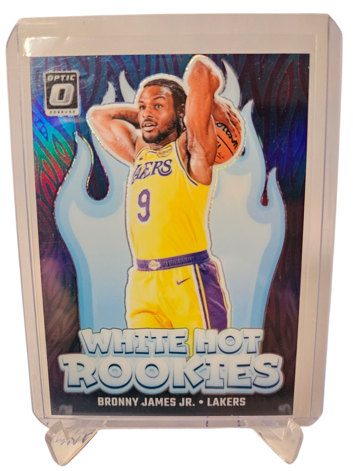 2024-25 Panini Donruss Optic #15 Bronny James White Hot Rookies