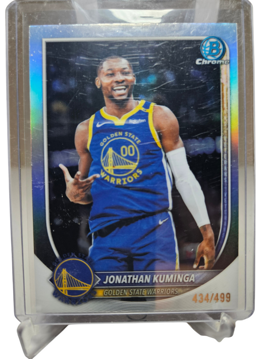 2025-26 Topps Bowman #BCV-191 Jonathan Kuminga Chrome Refractor 434/499