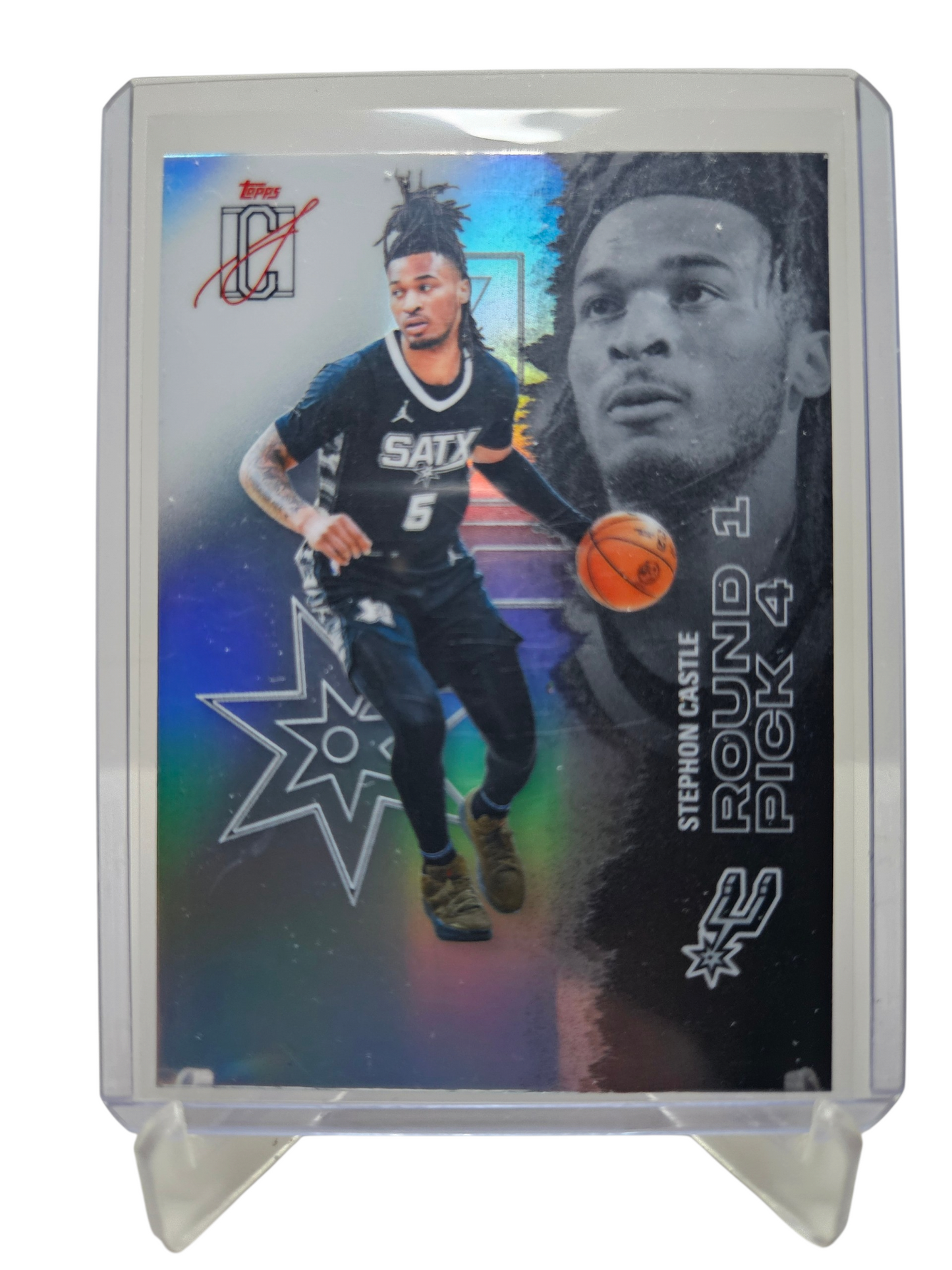 2025-26 Topps Signature Class #53 Stephon Castle Refractor