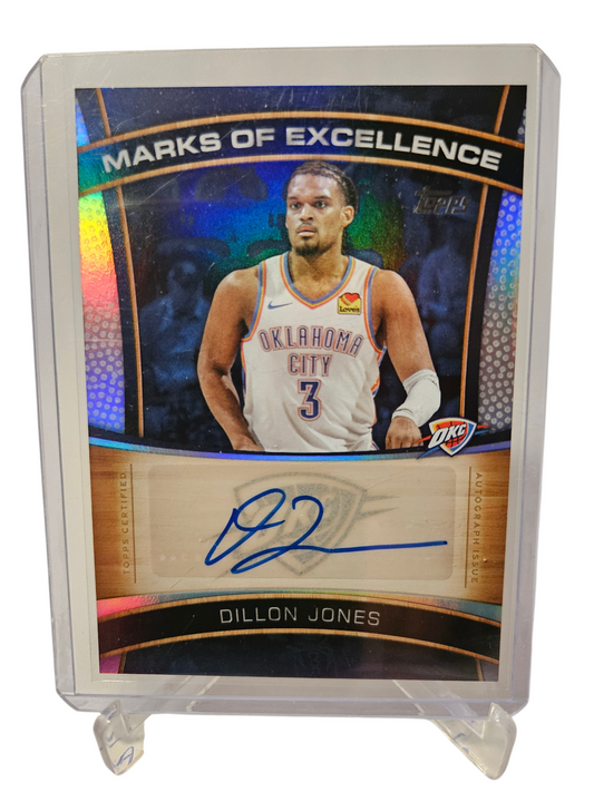 2025 Topps #ME-DJ Dillon Jones Marks Of Excellence Autograph Holo