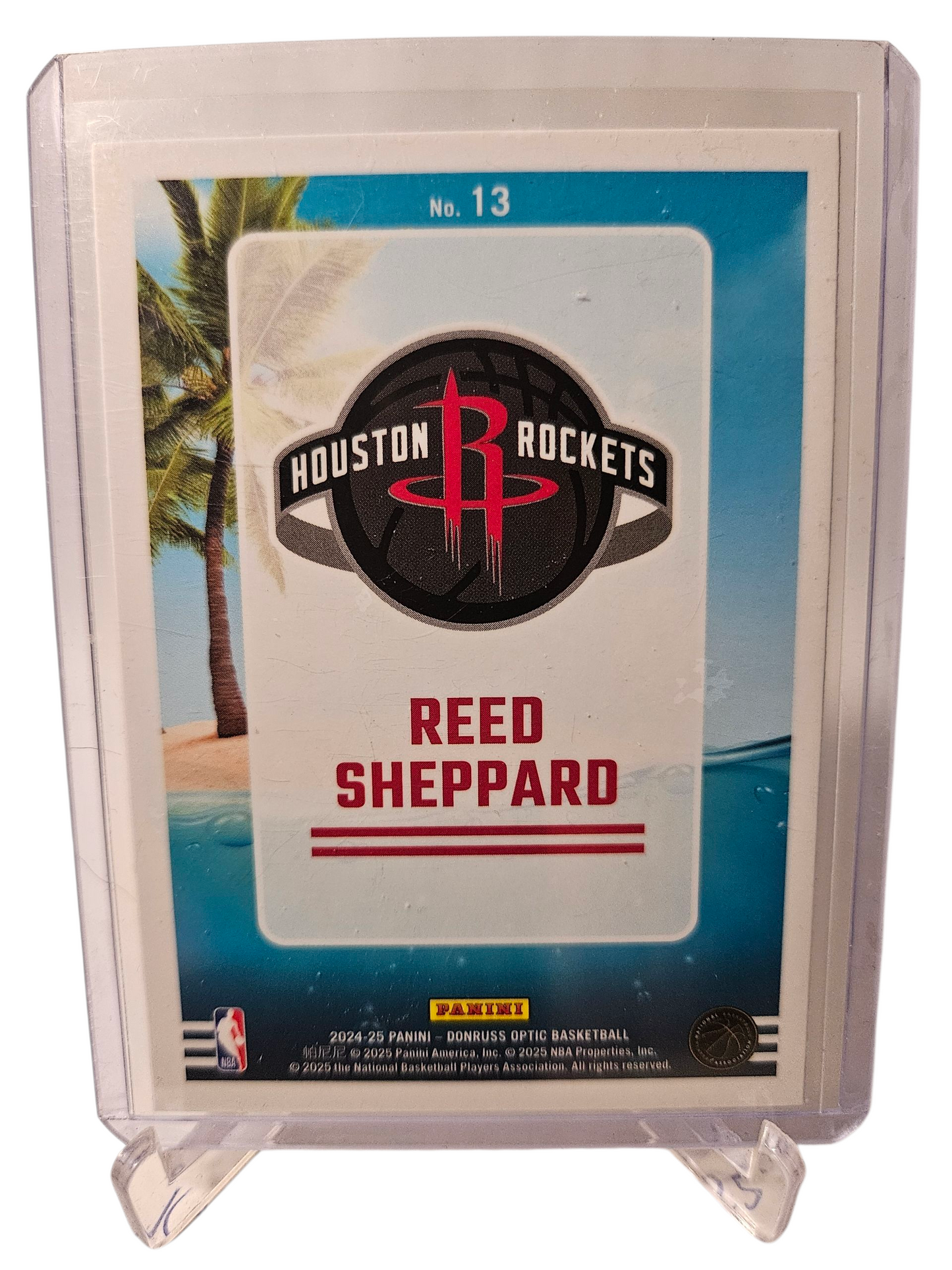 2024-25 Panini Donruss Optic #13 Reed Sheppard Rookie Card Splash