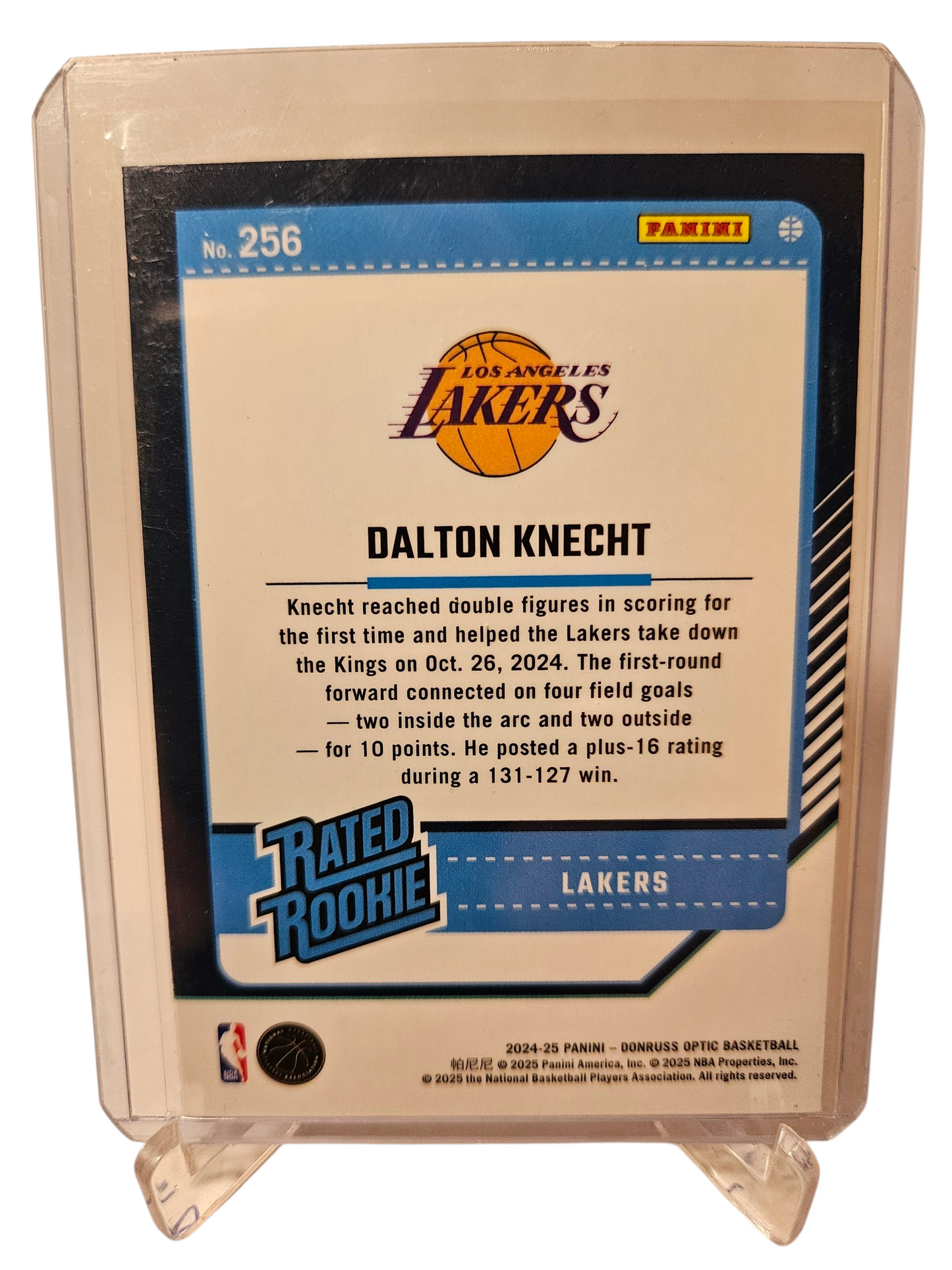 2024-25 Panini Donruss Optic #256 Dalton Knecht Rated Rookie