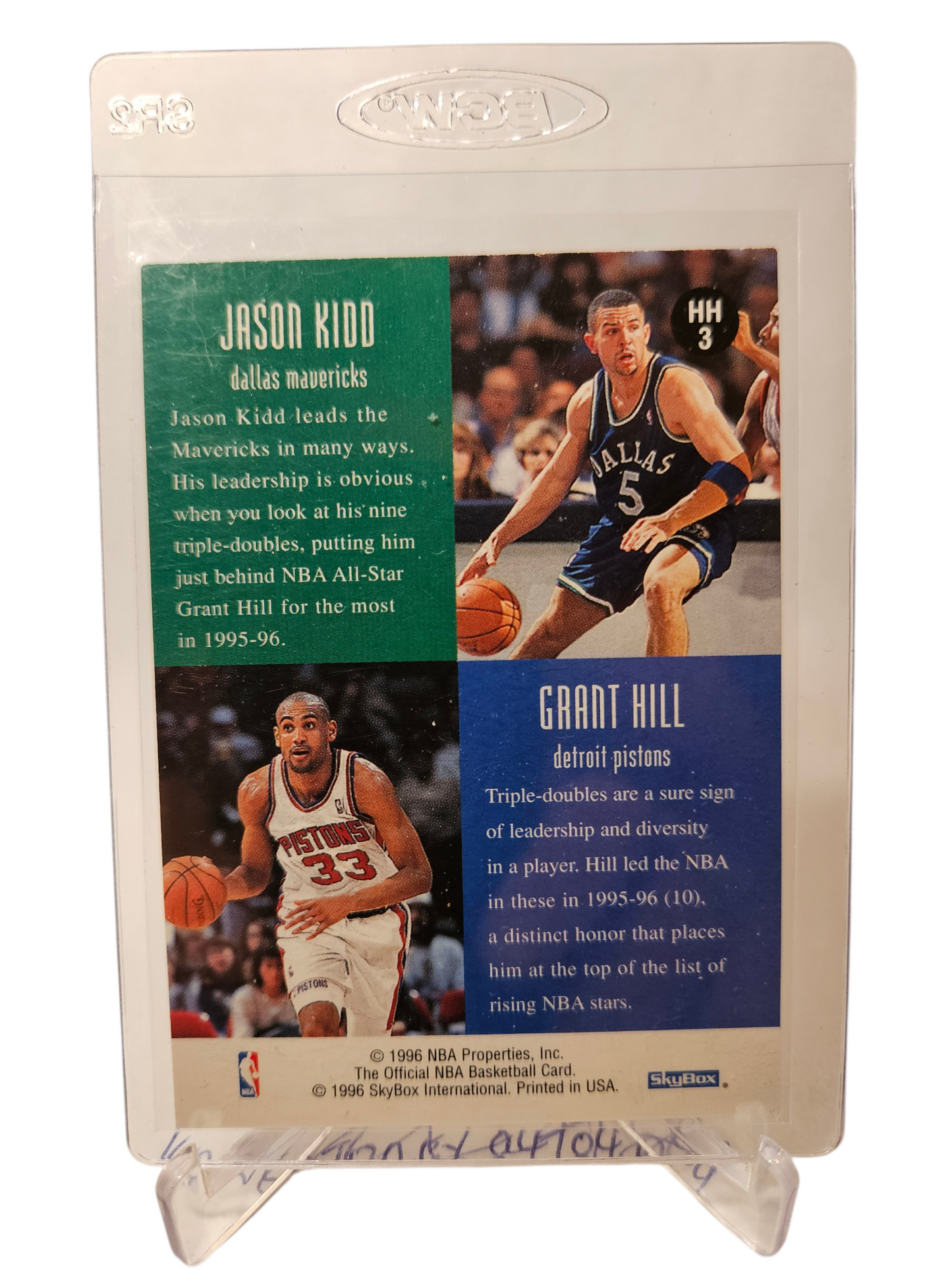 1996 Hoops #HH3 Jason Kidd/Grant Hill Head 2 Head
