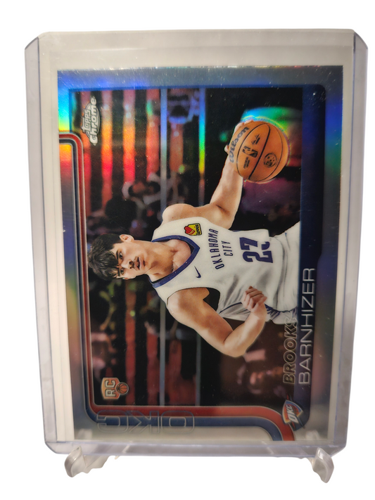 2025 Topps Chrome #295 Brooke Barnhizer Rookie Card Refractor