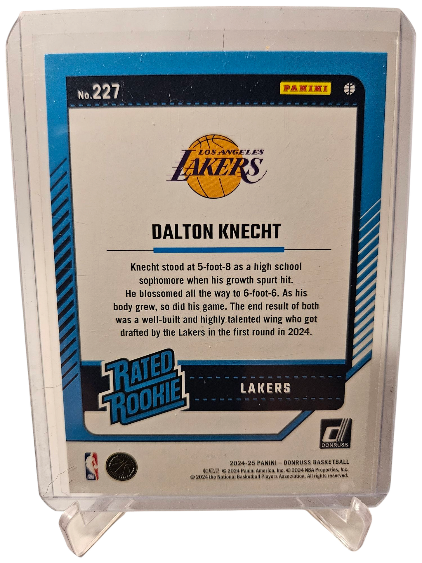 2024-25 Panini Donruss #227 Dalton Knecht Rated Rookie