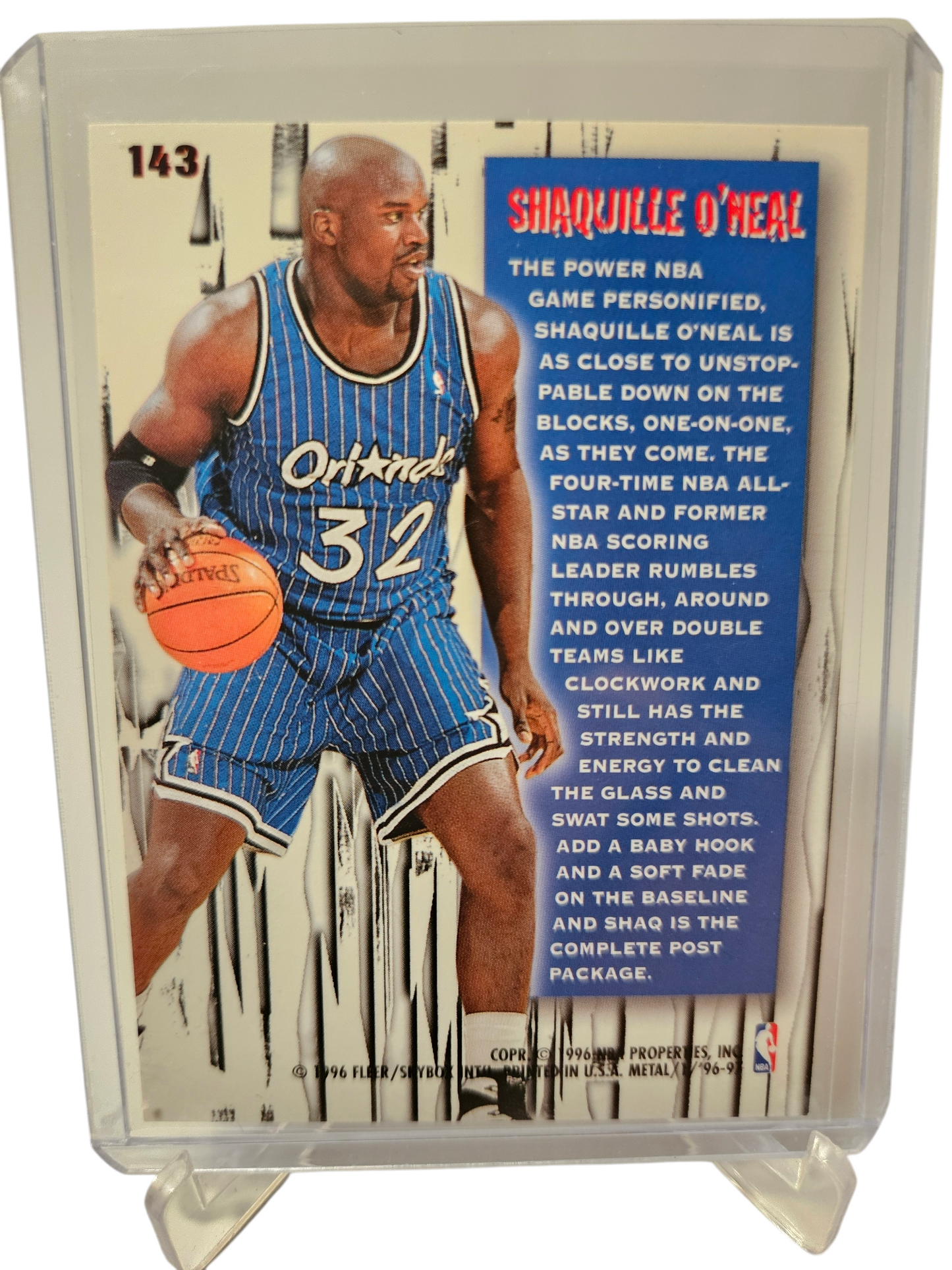 1996-97 Fleer Metal #143 Shaquille O'Neal Metal Shredders