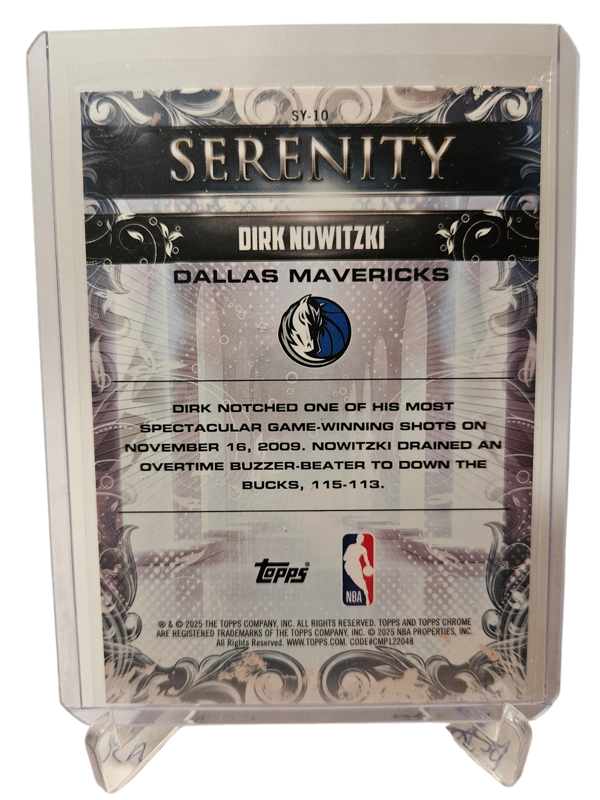 2025 Topps Chrome #SY-10 Dirk Nowitzki Serenity
