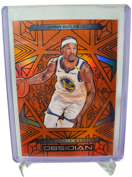 2024-25 Panini Obsidian #120 Jimmy Butler Orange Flood 085/125