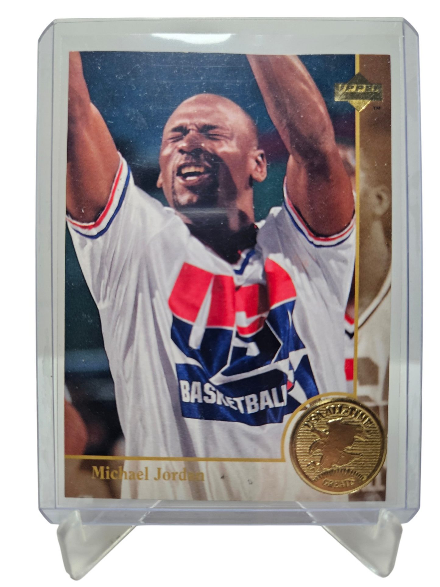 1994 Upper Deck #85 Michael Jordan USA Basketball USA All Time Greats Gold Medal Edition