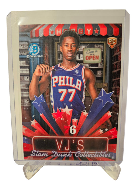 2025 Topps Bowman Chrome  #HS-8 VJ Edgecombe Rookie Card VJS Slam Dunk Collectibles