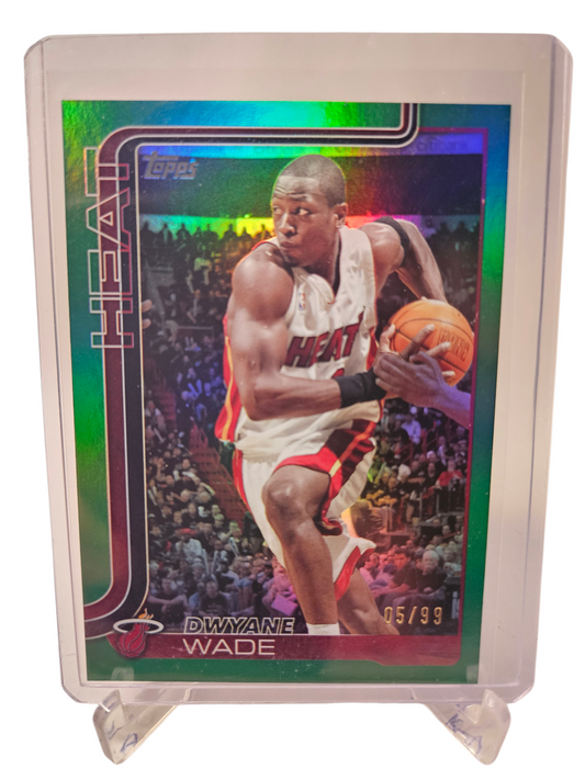 2025 Topps #261 Dwyane Wade Green Holo Foil 05/99